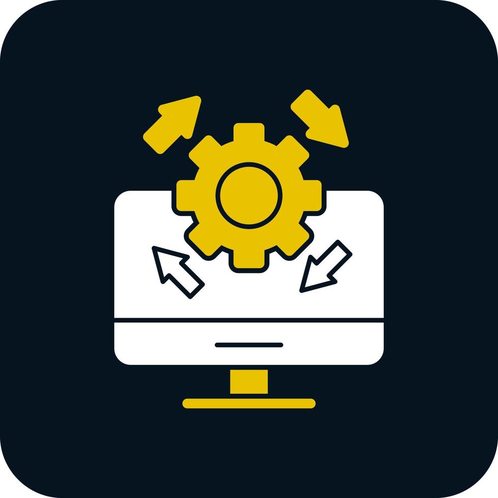 Upgrade Desktop Vector Icon Design