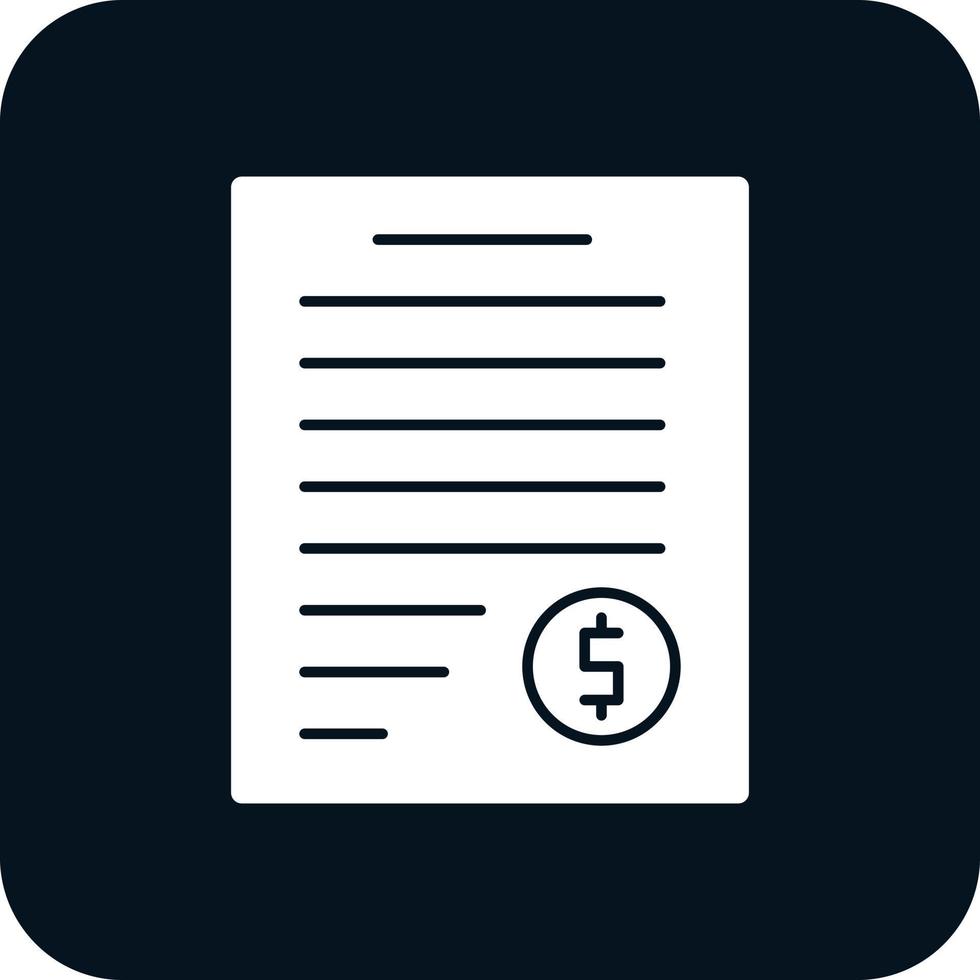 Invoice Vector Icon Design