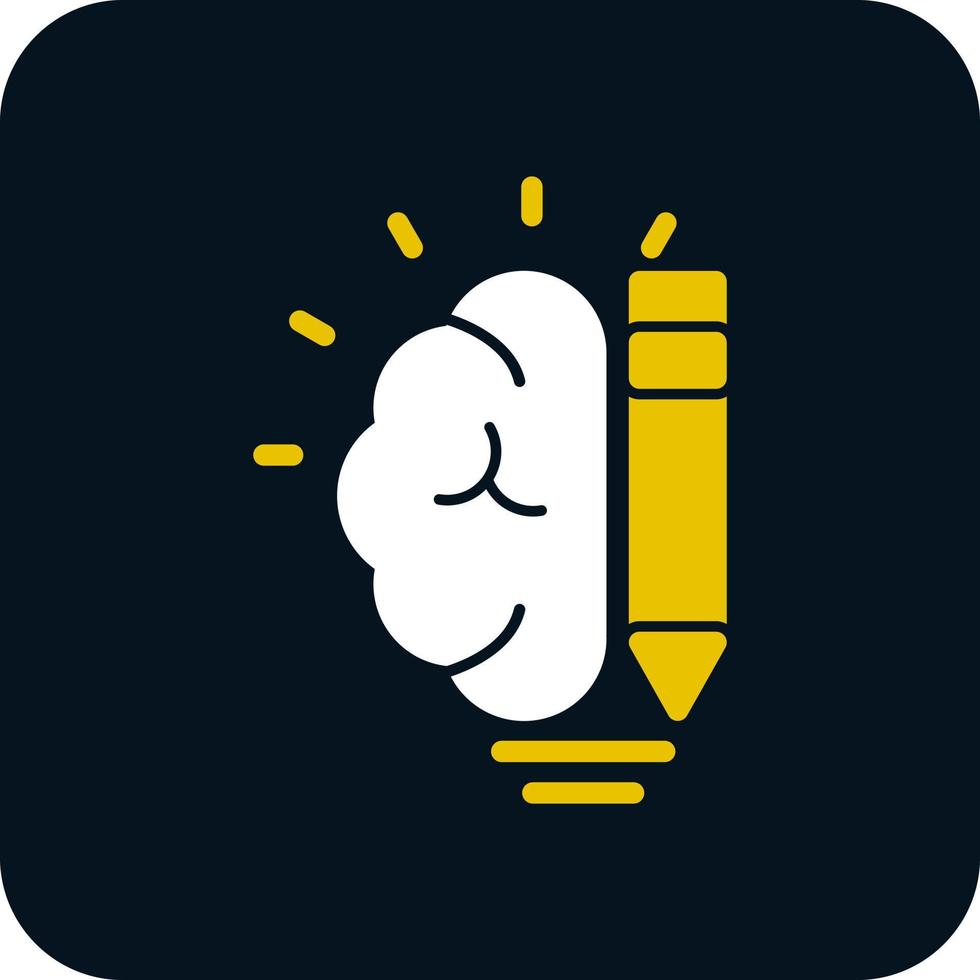 Creative Brain Vector Icon Design