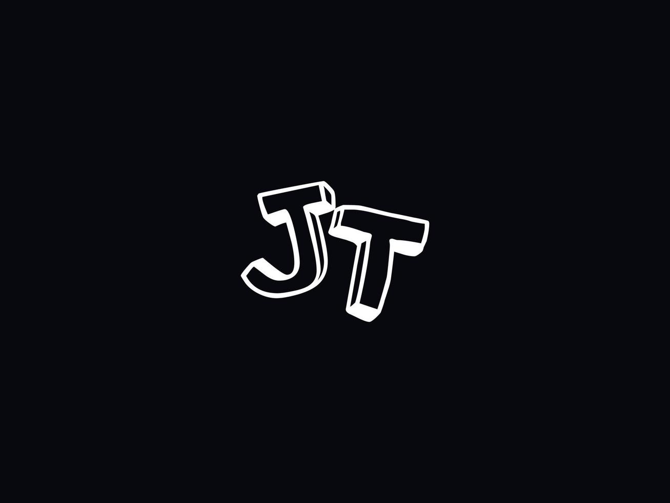 Minimal Jt Letter Logo, Creative JT Logo Icon Vector 20714454 Vector ...