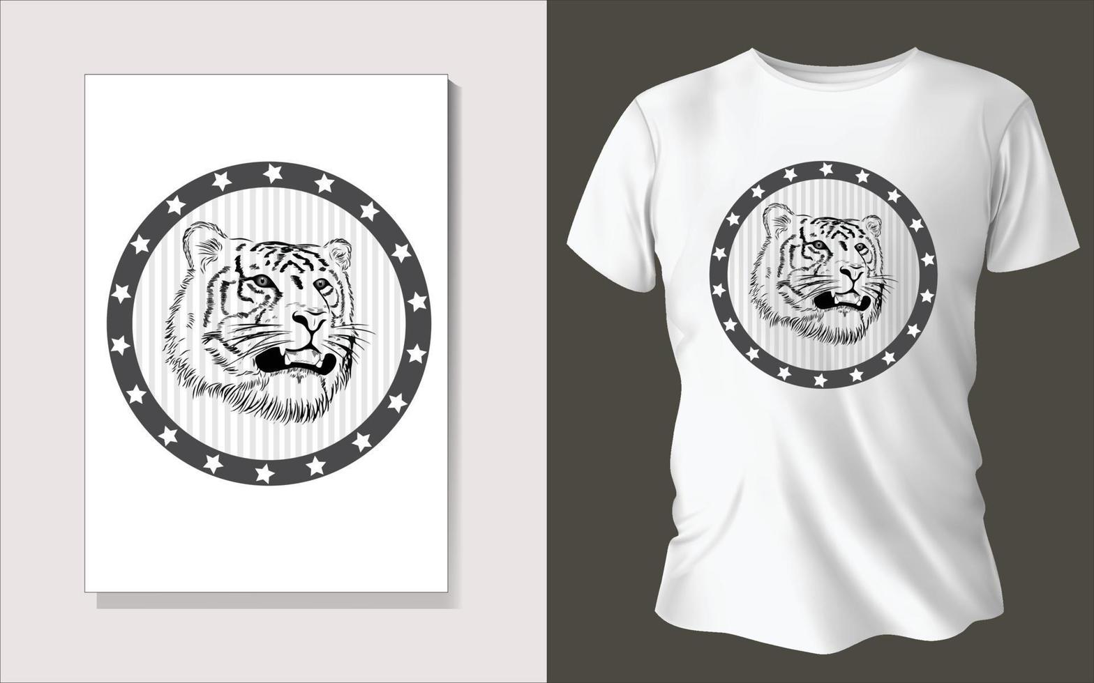 Black and white tee shirt design vector