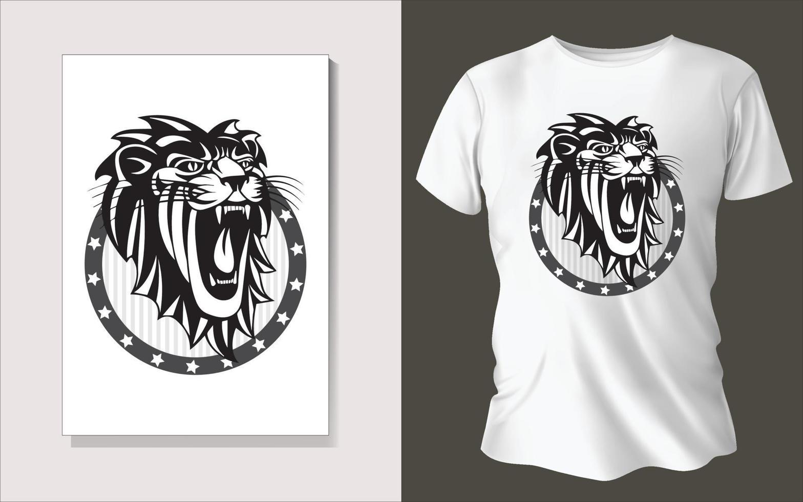 Black and white tee shirt design vector