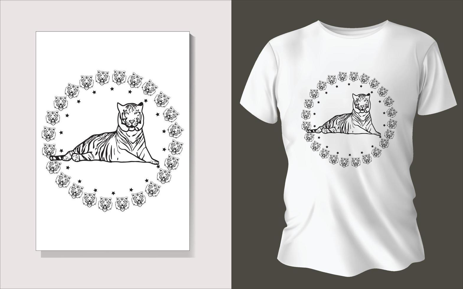 Black and white tee shirt design vector