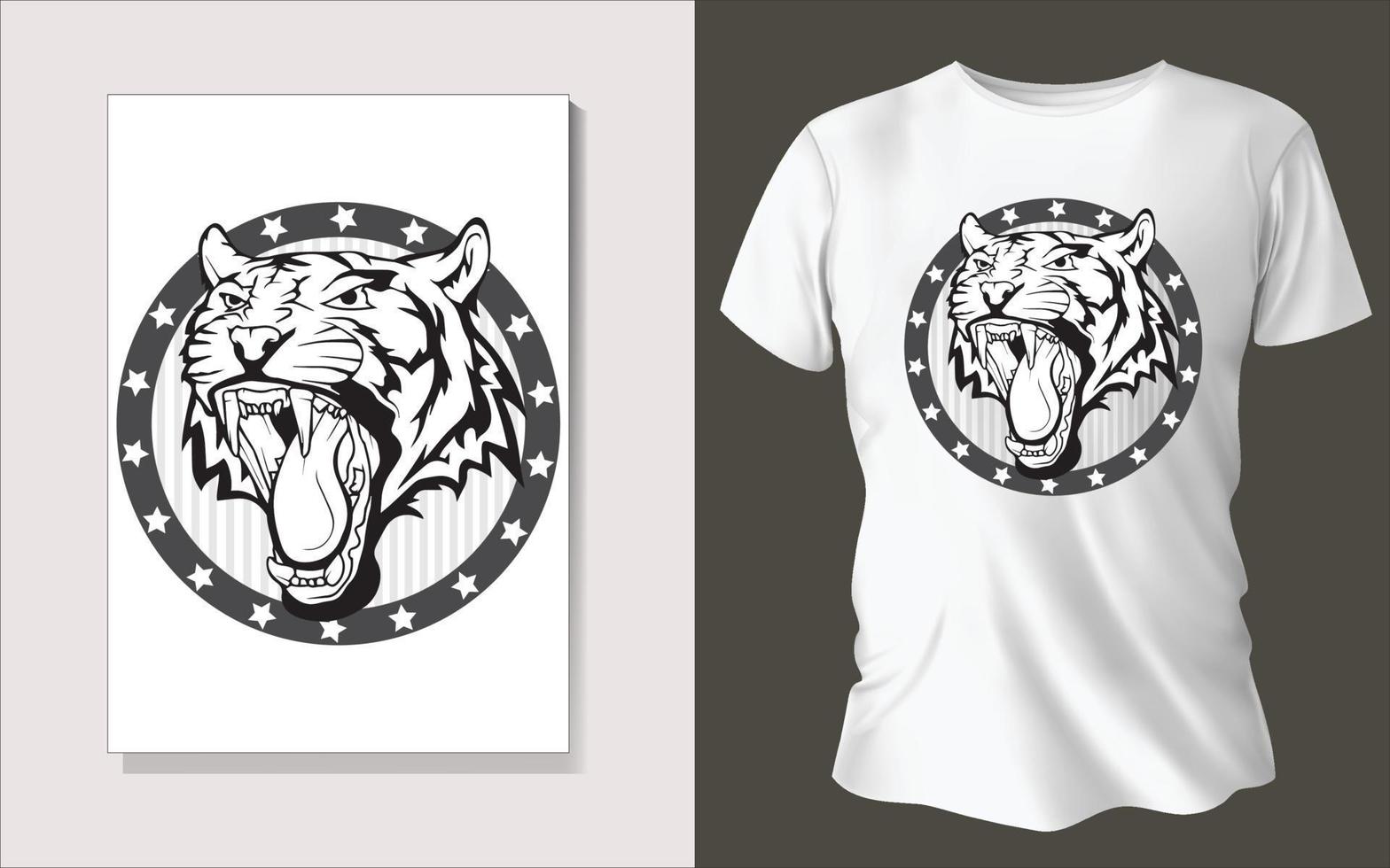 Black and white tee shirt design vector