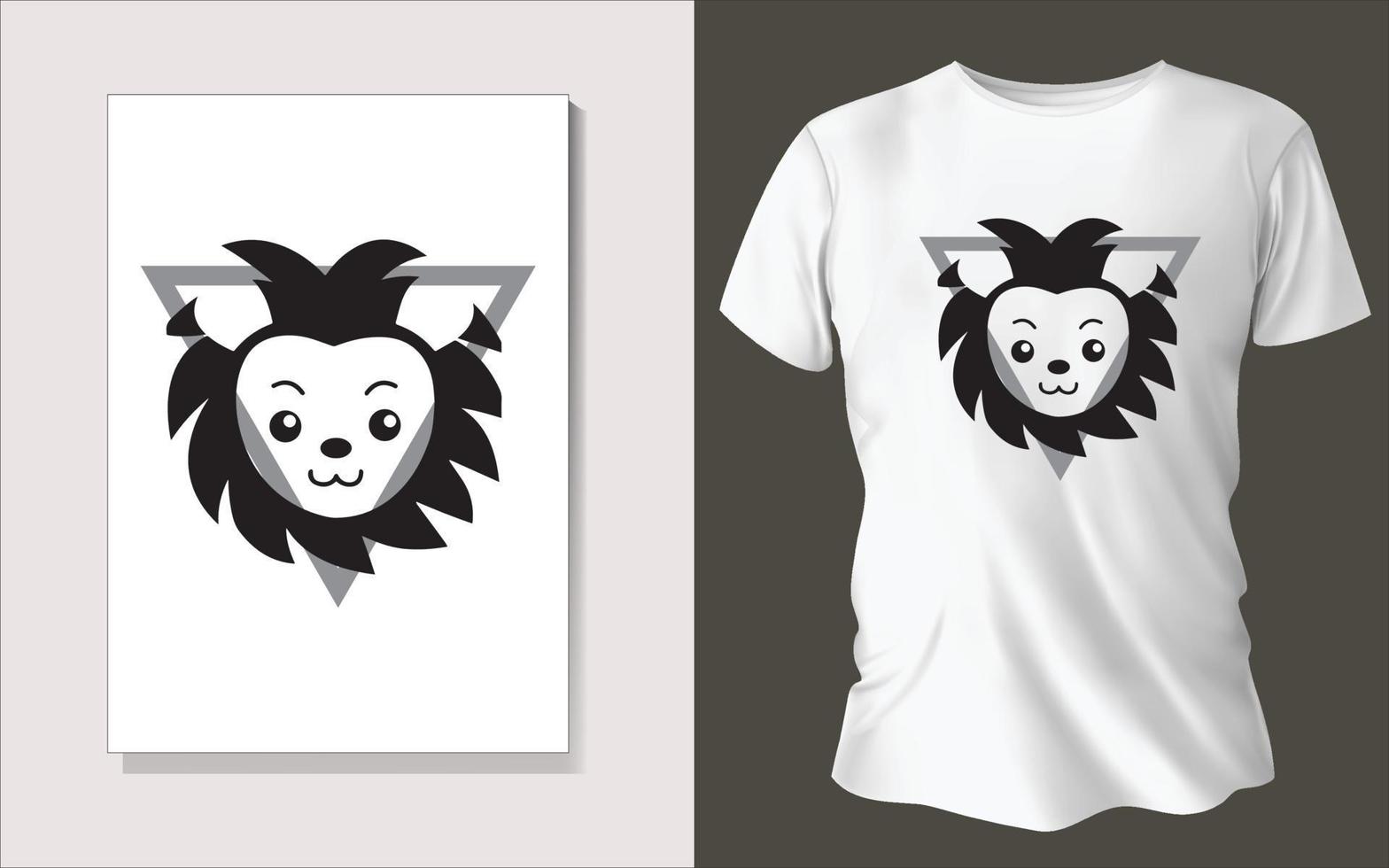 Black and white tee shirt design vector