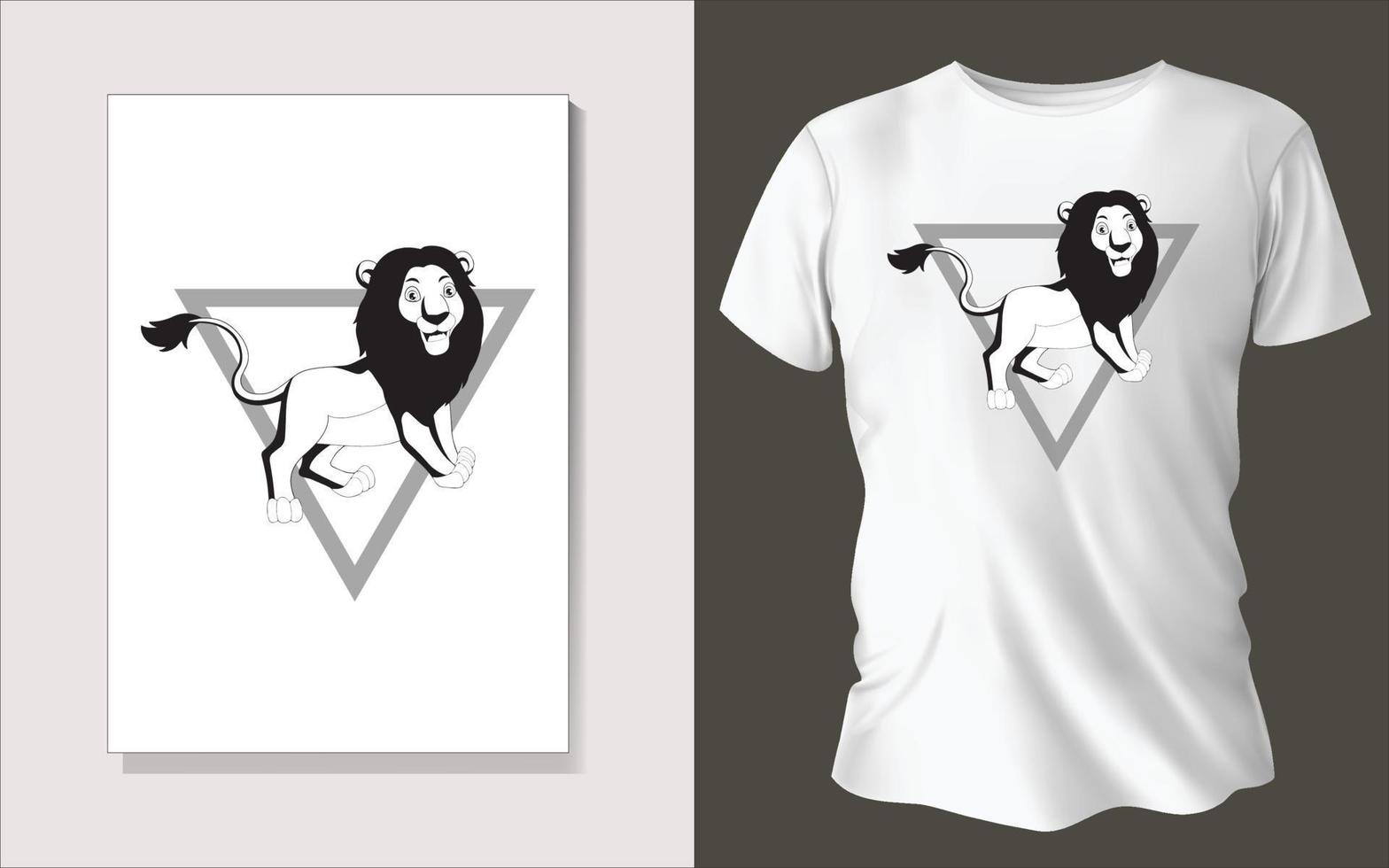 negro y blanco tee camisa diseño vector