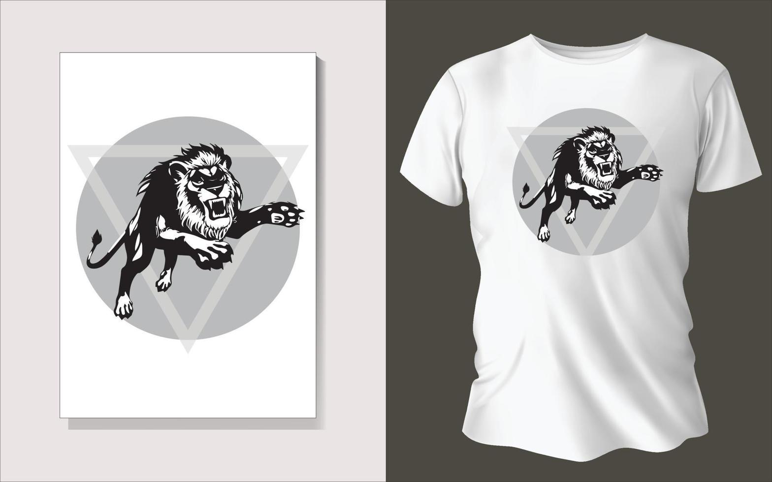 negro y blanco tee camisa diseño vector