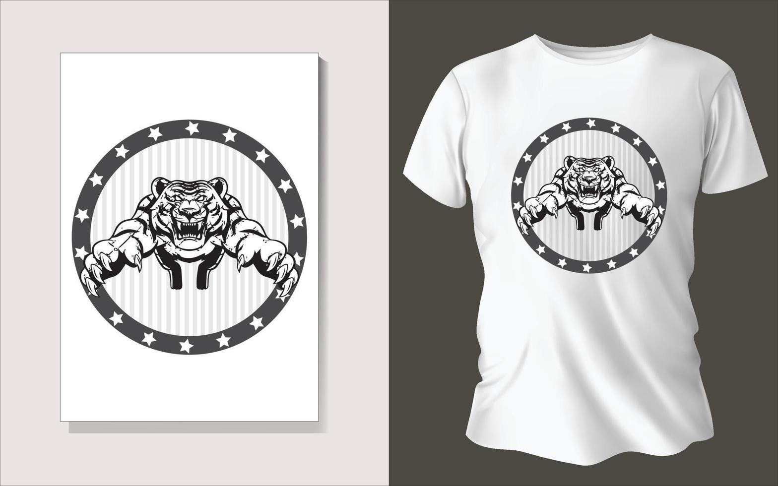 Black and white tee shirt design vector