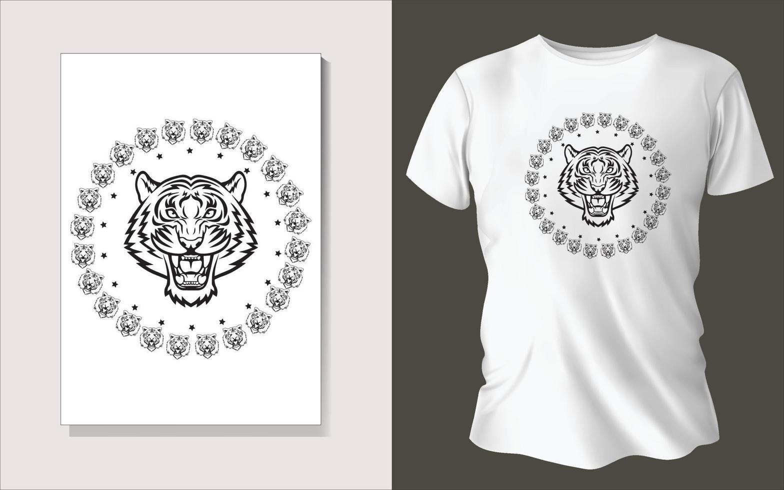 Black and white tee shirt design vector