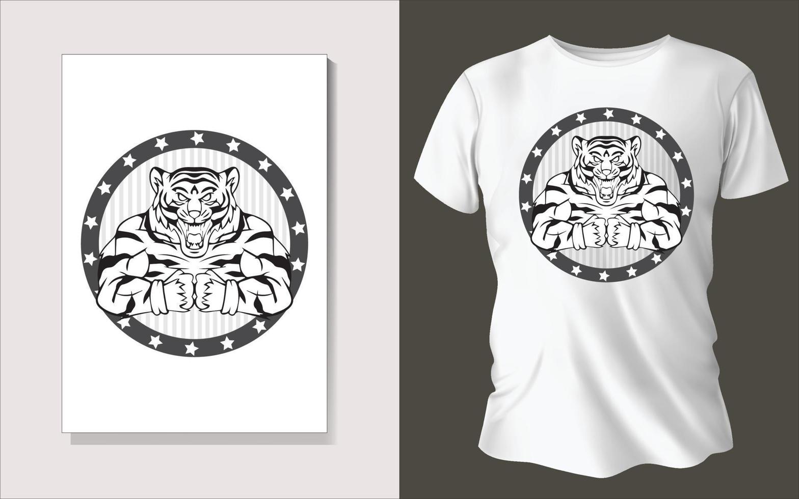 Black and white tee shirt design vector