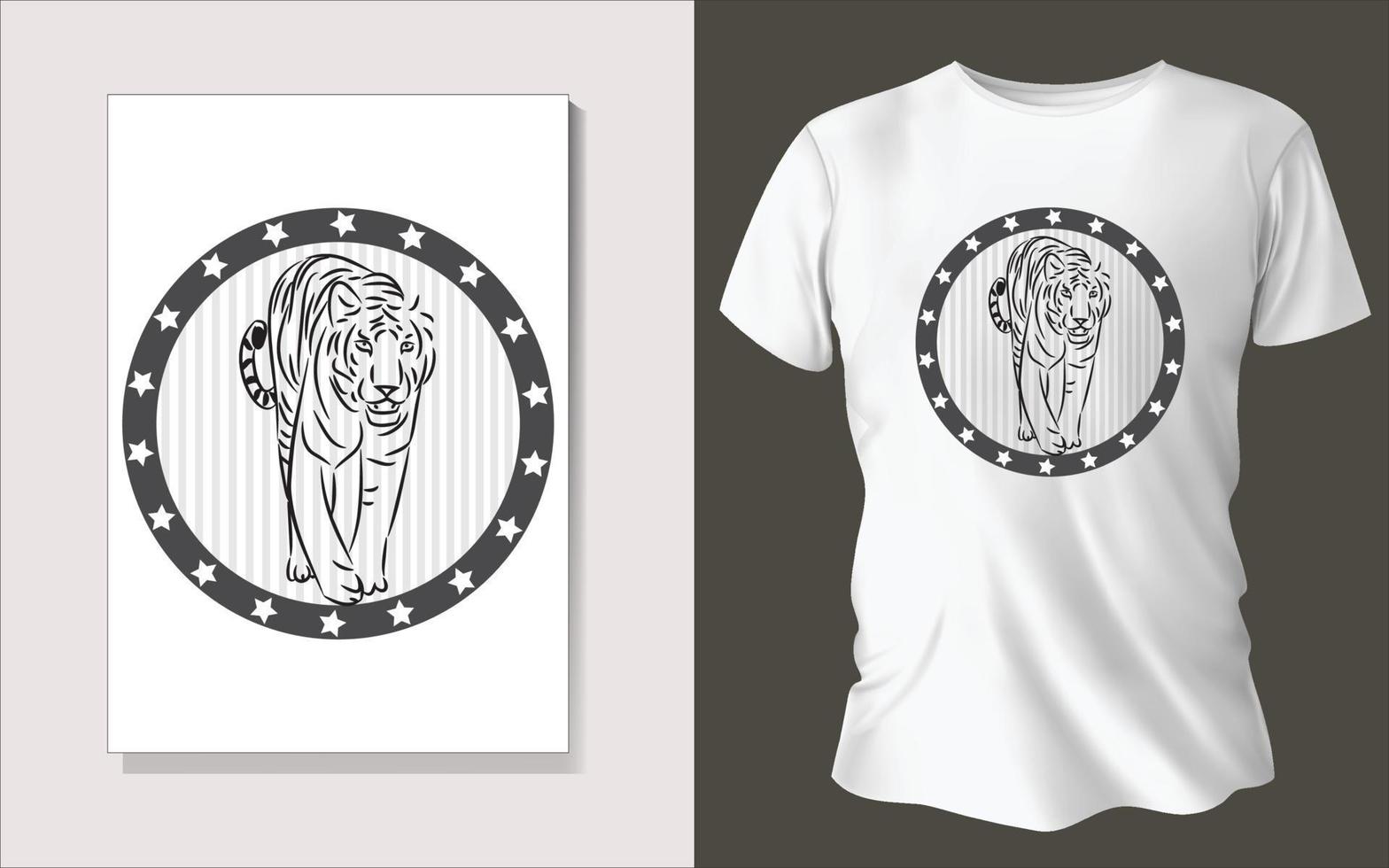Black and white tee shirt design vector