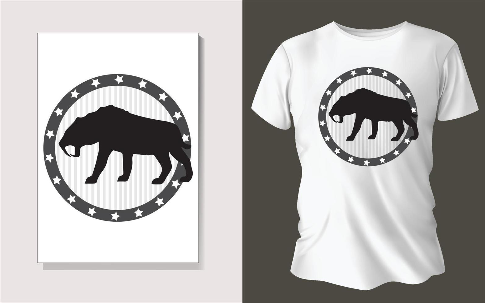 Black and white tee shirt design vector
