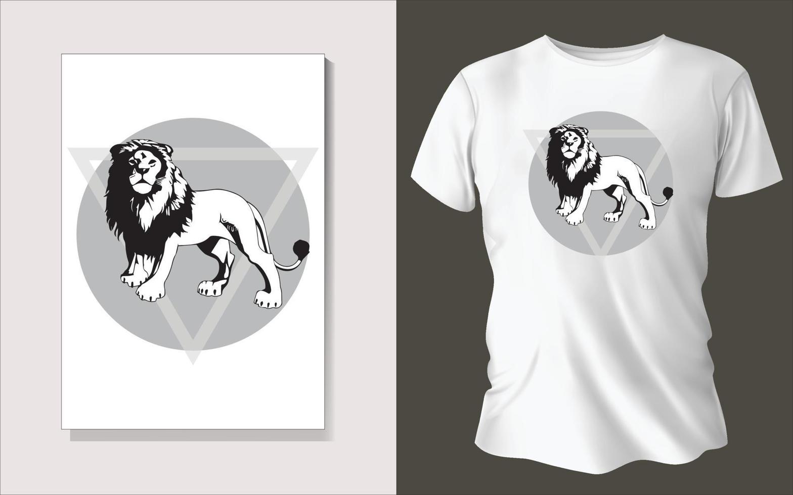 negro y blanco tee camisa diseño vector