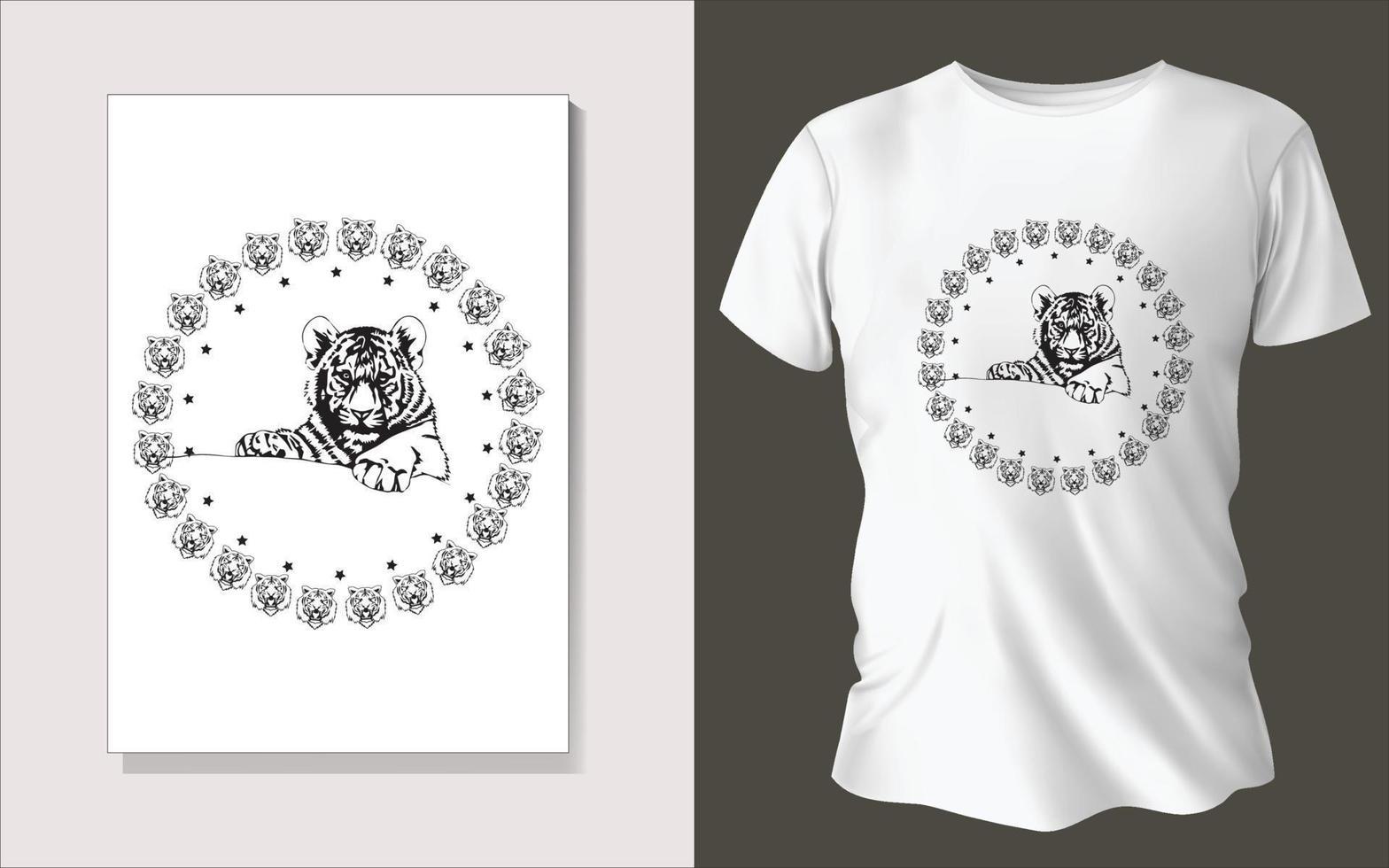 Black and white tee shirt design vector