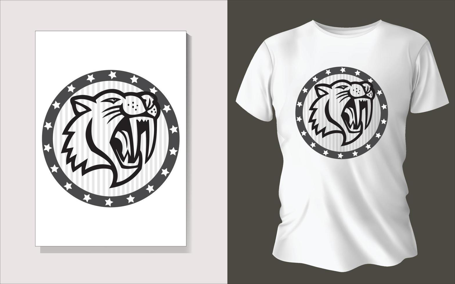Black and white tee shirt design vector