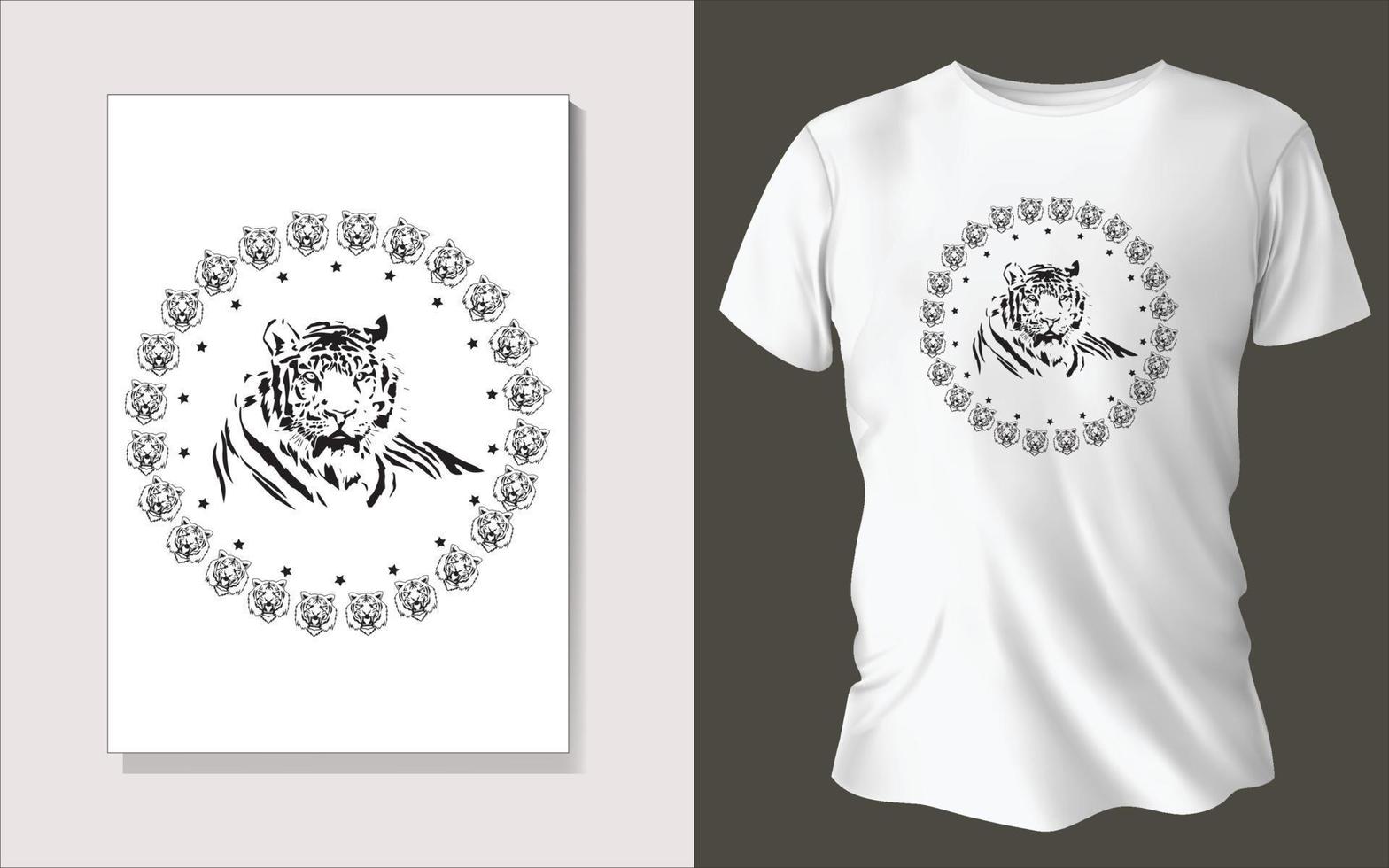 Black and white tee shirt design vector