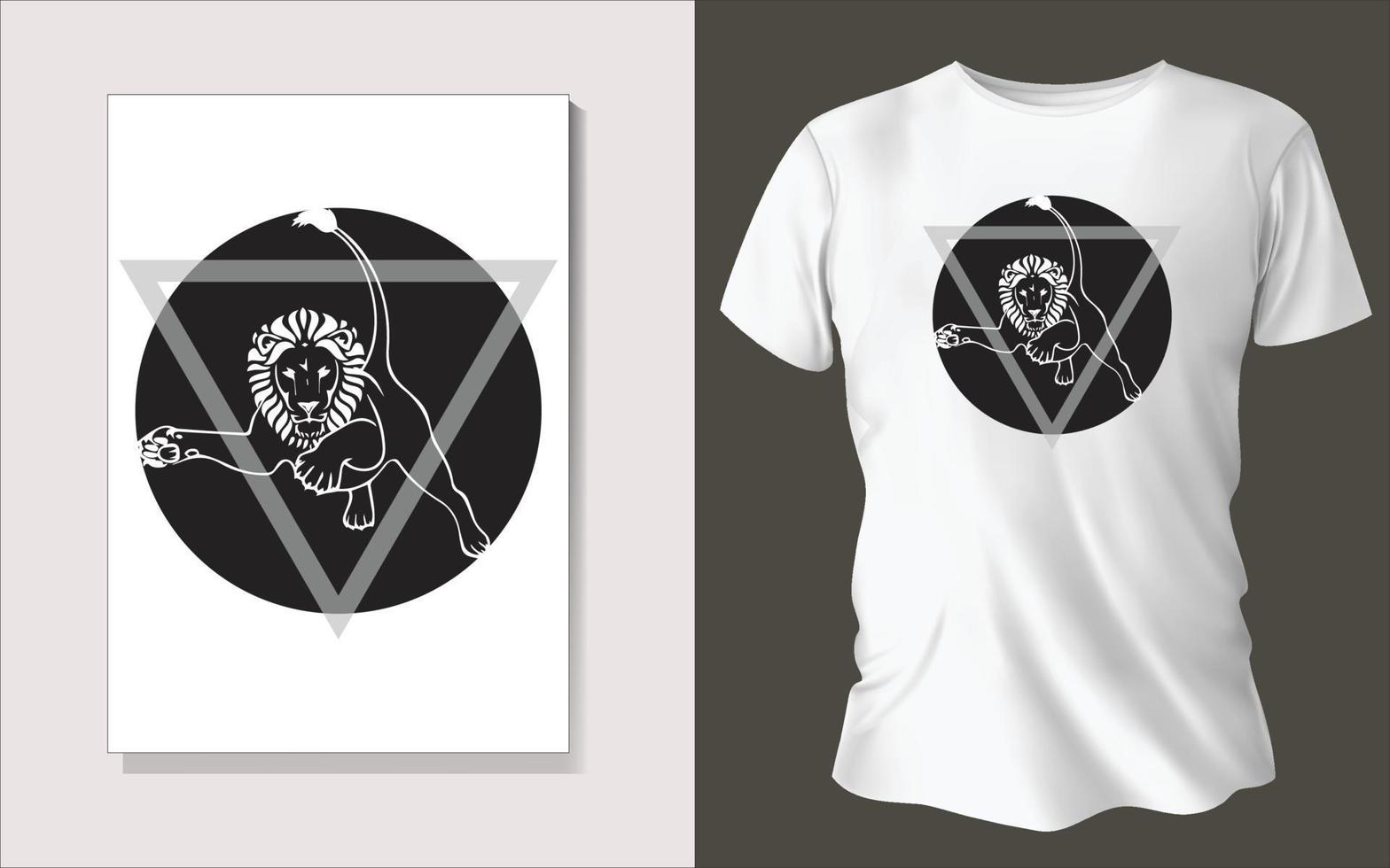 Black and white tee shirt design vector
