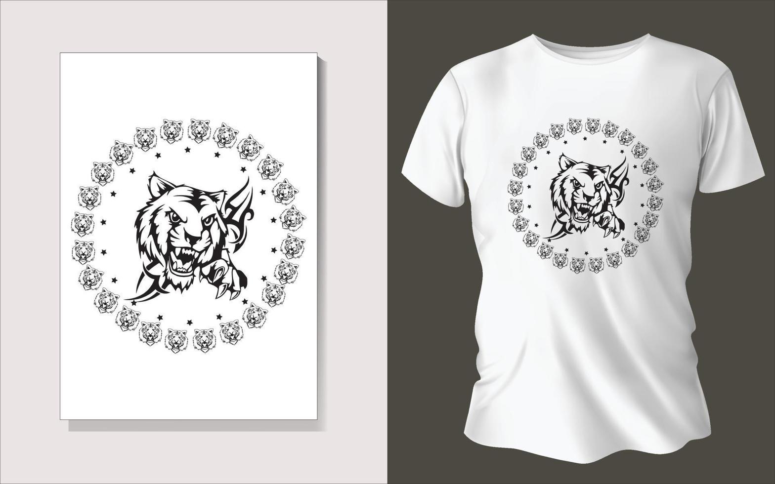 Black and white tee shirt design vector