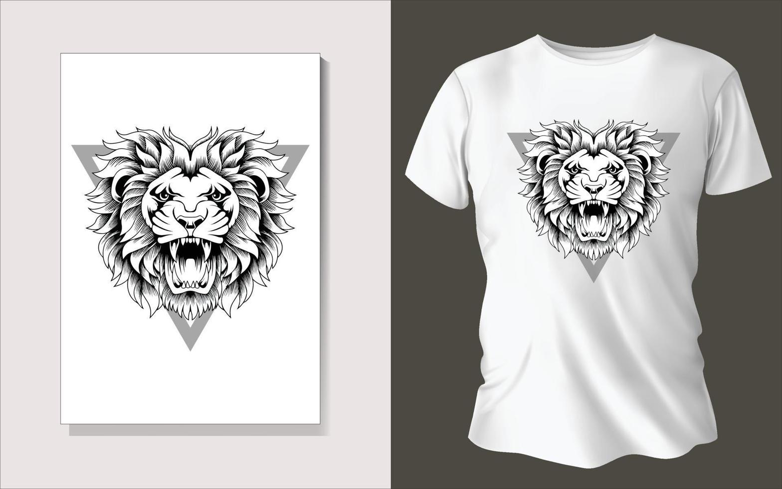 negro y blanco tee camisa diseño vector