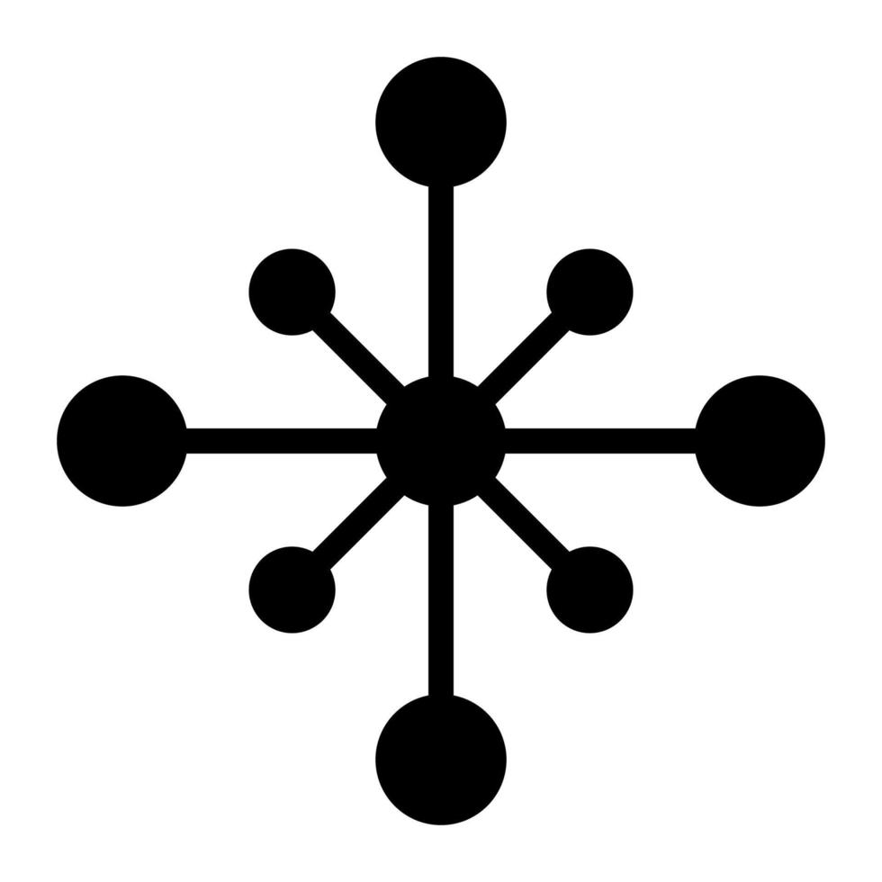 Network icon connect digital hub net, technology circle data vector