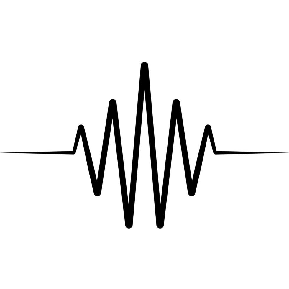 Activity splash icon wave logo, vector heartbeat heart rate icon, audio sound radio wave amplitude spikes
