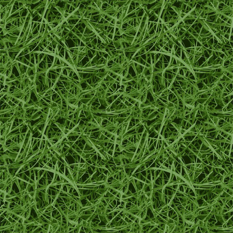 Seamless green grass close-up vector background texture green grass