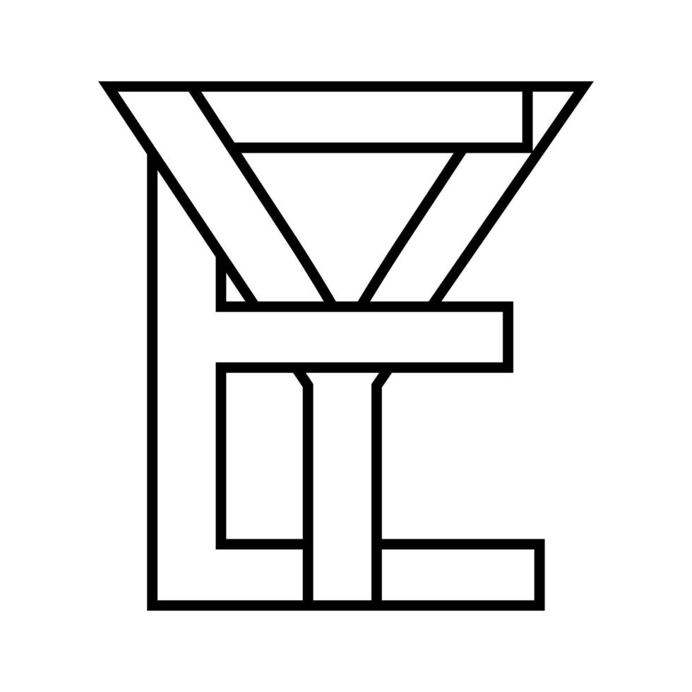 Logo sign, ey ye icon nft, ey interlaced letters e y vector