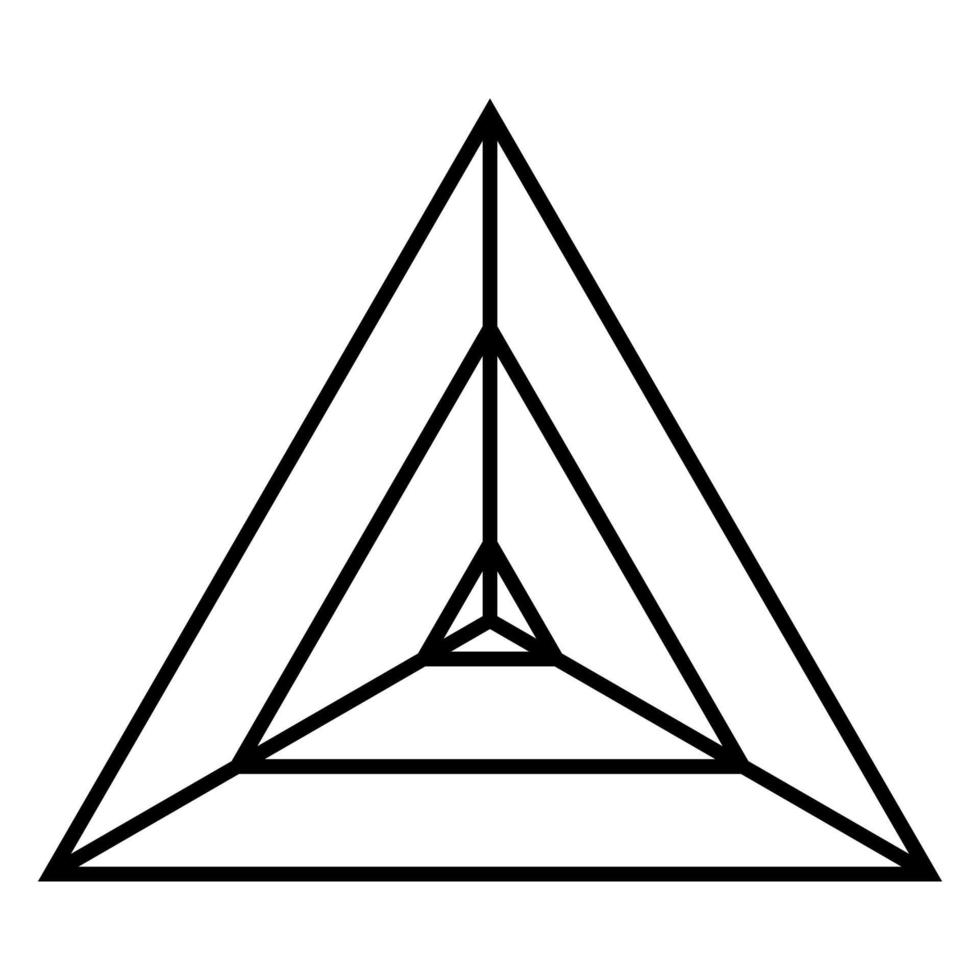 triangular gráfico diagrama araña 3s blanco triángulo Radar gráfico modelo vector