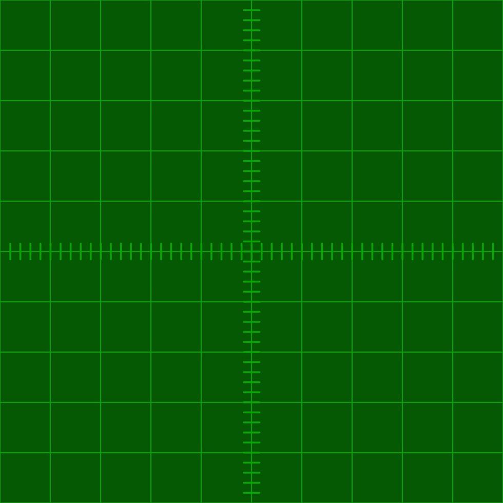 Oscilloscope screen technology, flat grid for engineering measurements lab vector