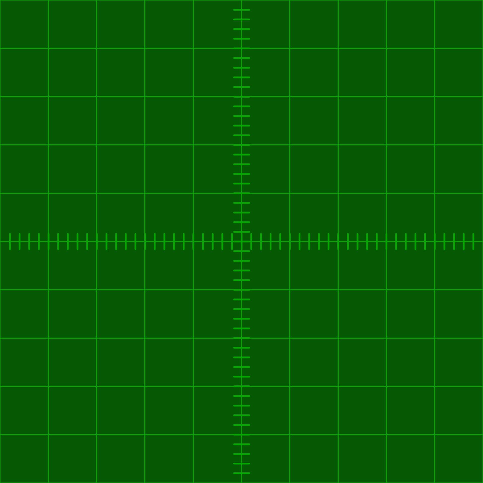 Oscilloscope screen technology, flat grid for engineering measurements