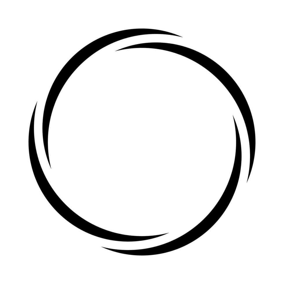 Round circular banner frame, round color background, pattern abstract logo vector