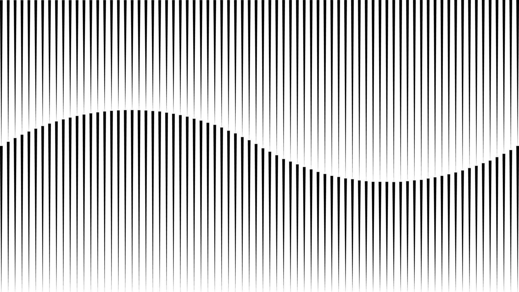 Line vertical illusion wave, seamless pattern smooth, abstract optical background vector