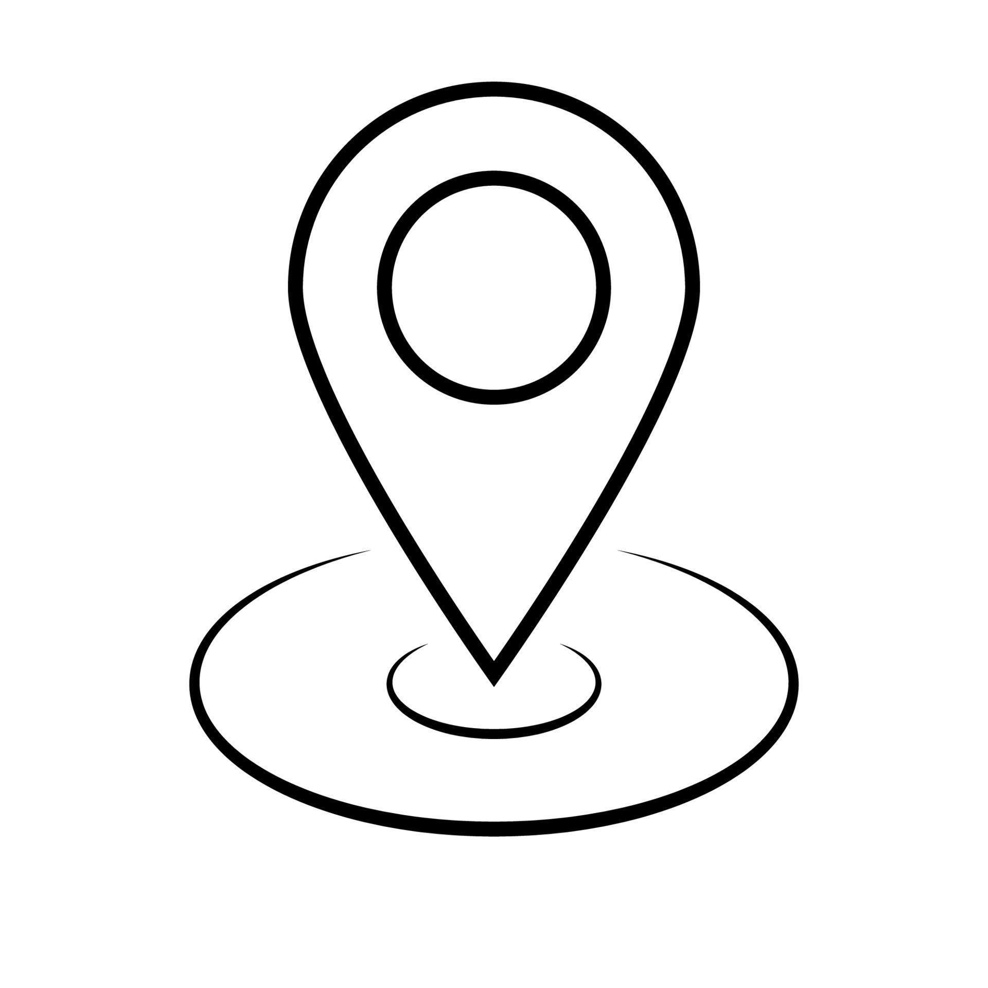 Geolocation point terrain icon, map pin address sign 20715181 Vector