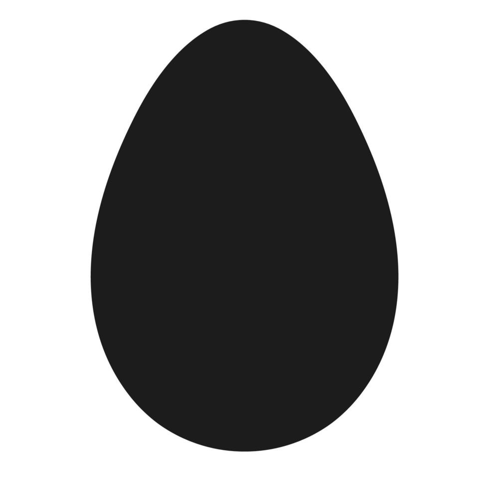 Egg shape Easter, vector nest bunny icon, design food egg