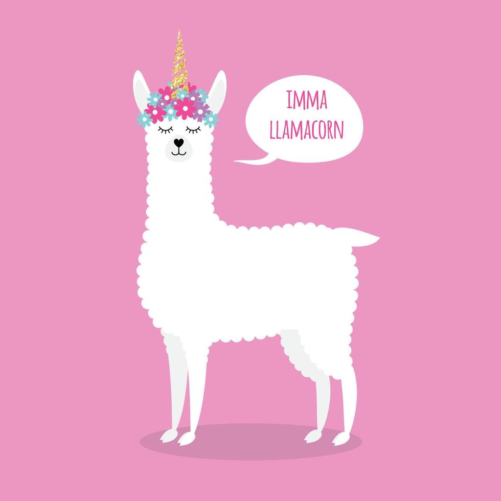 Vector hand drawn doodle sketch llama alpaca