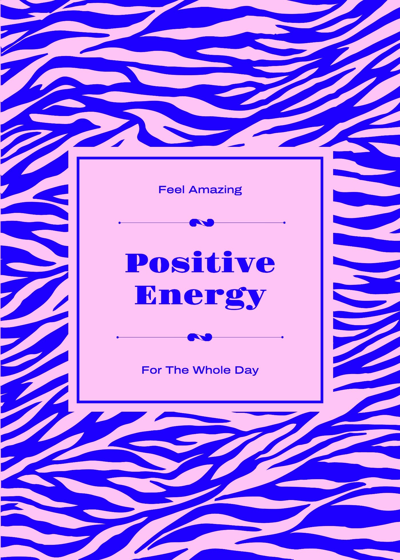 Positive Energy Greeting Card template