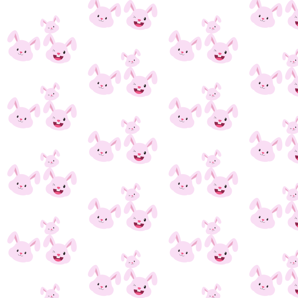 Background with muzzles of bunnies. png