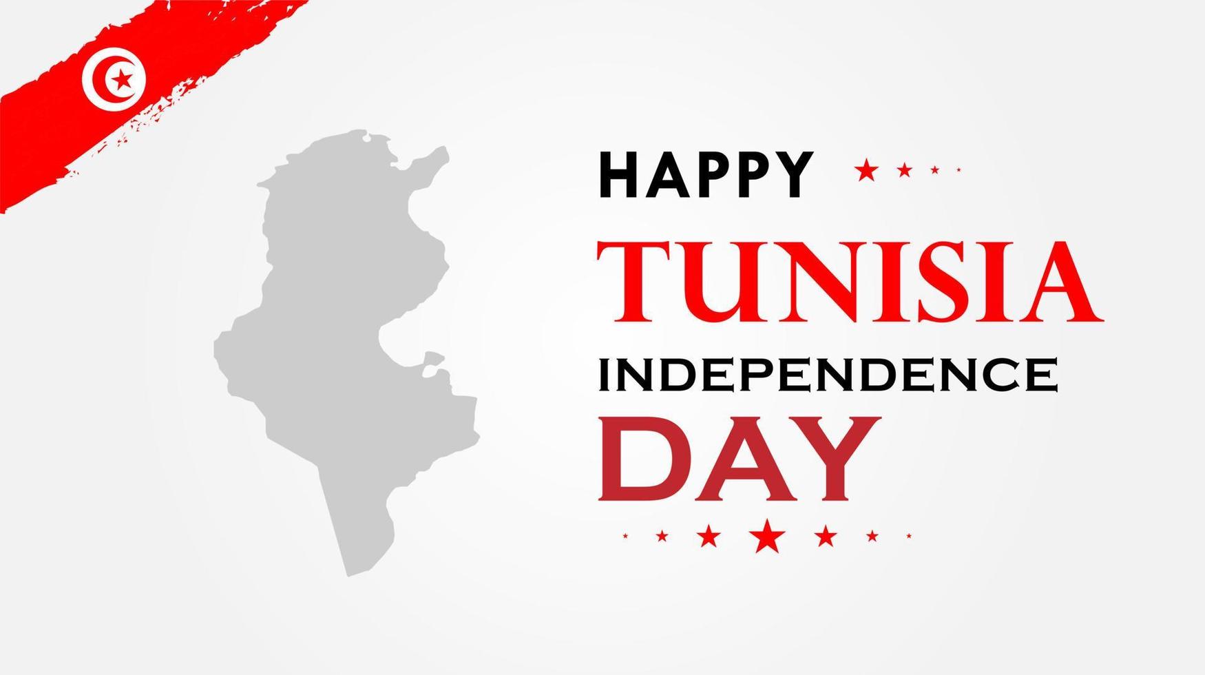 Tunisia independence day celebration background. Vector design.