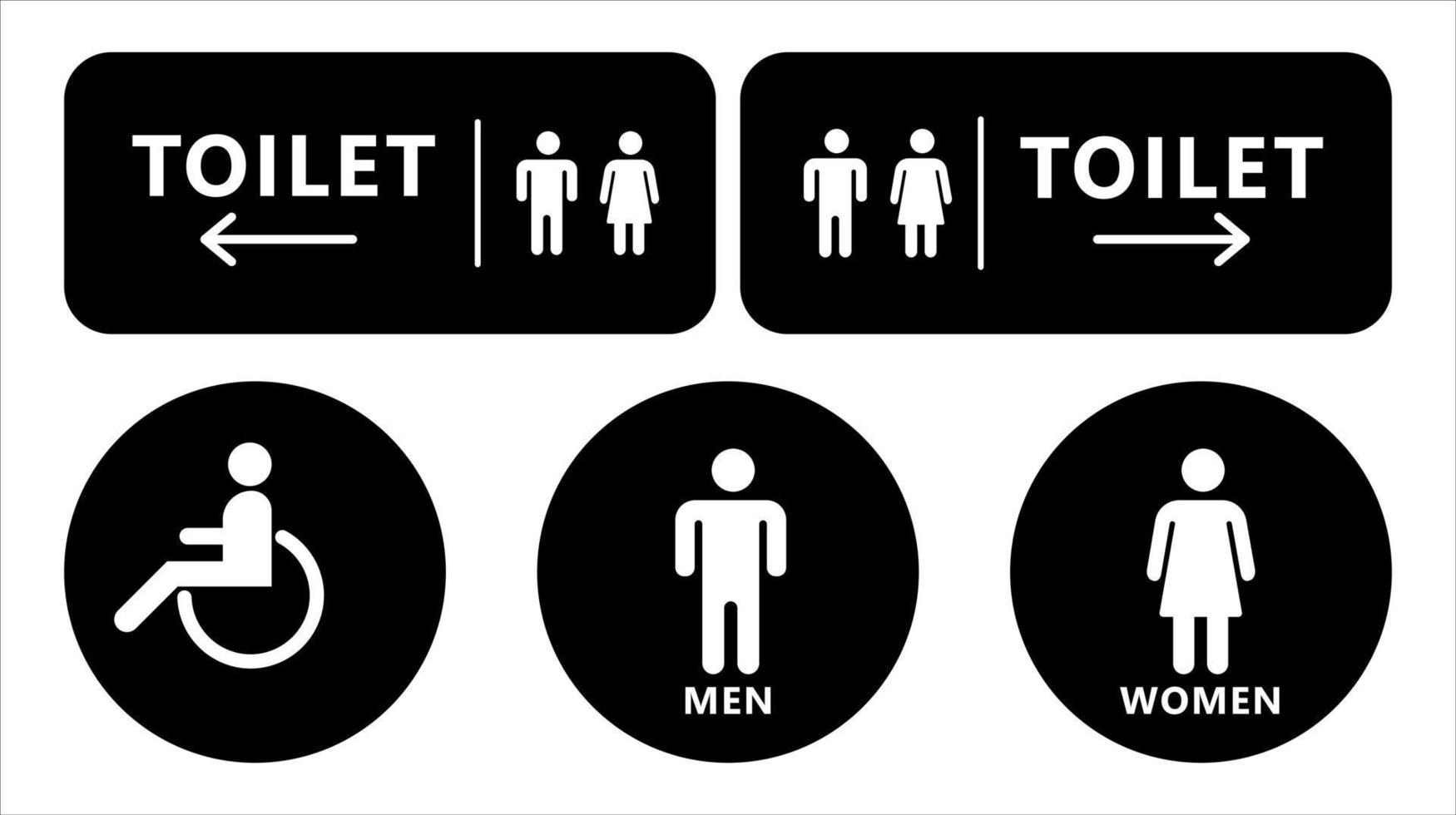 Toilet sign design. Vector Illustration.