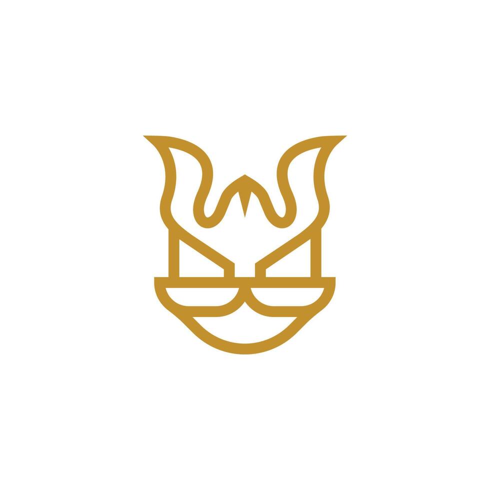 viking cool logo vector