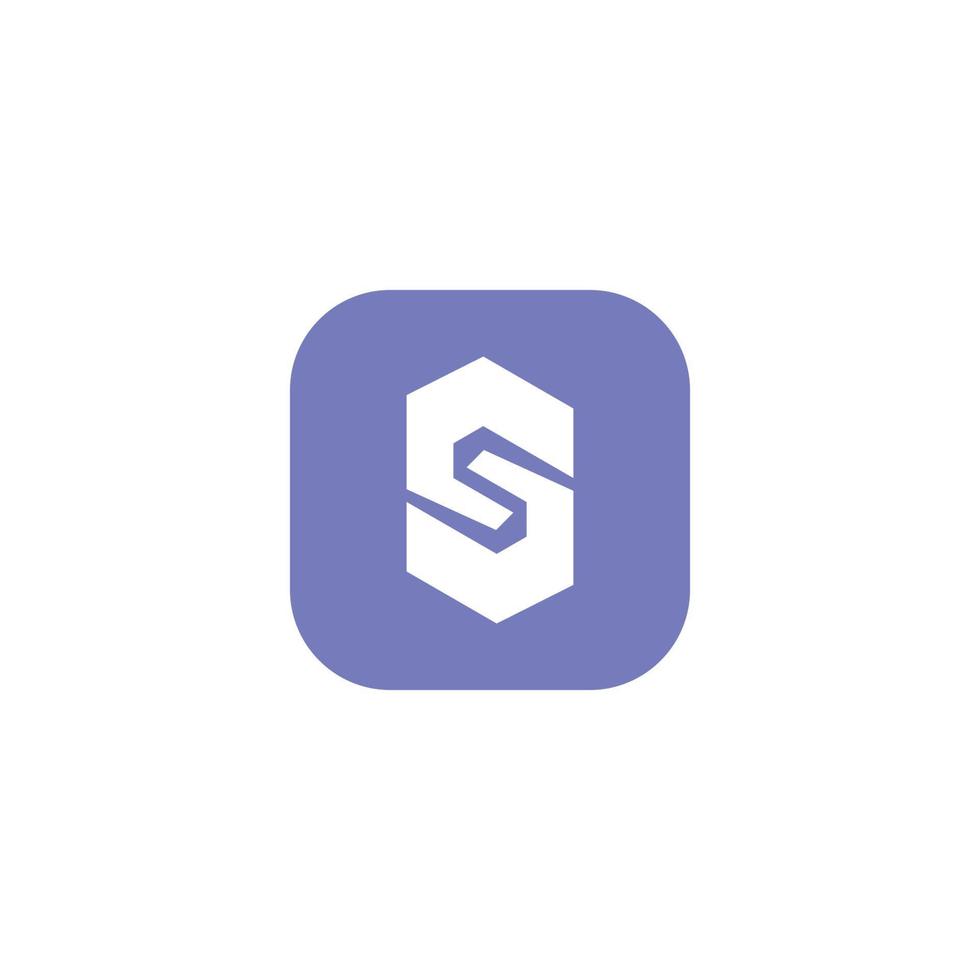 letter S App logo vector