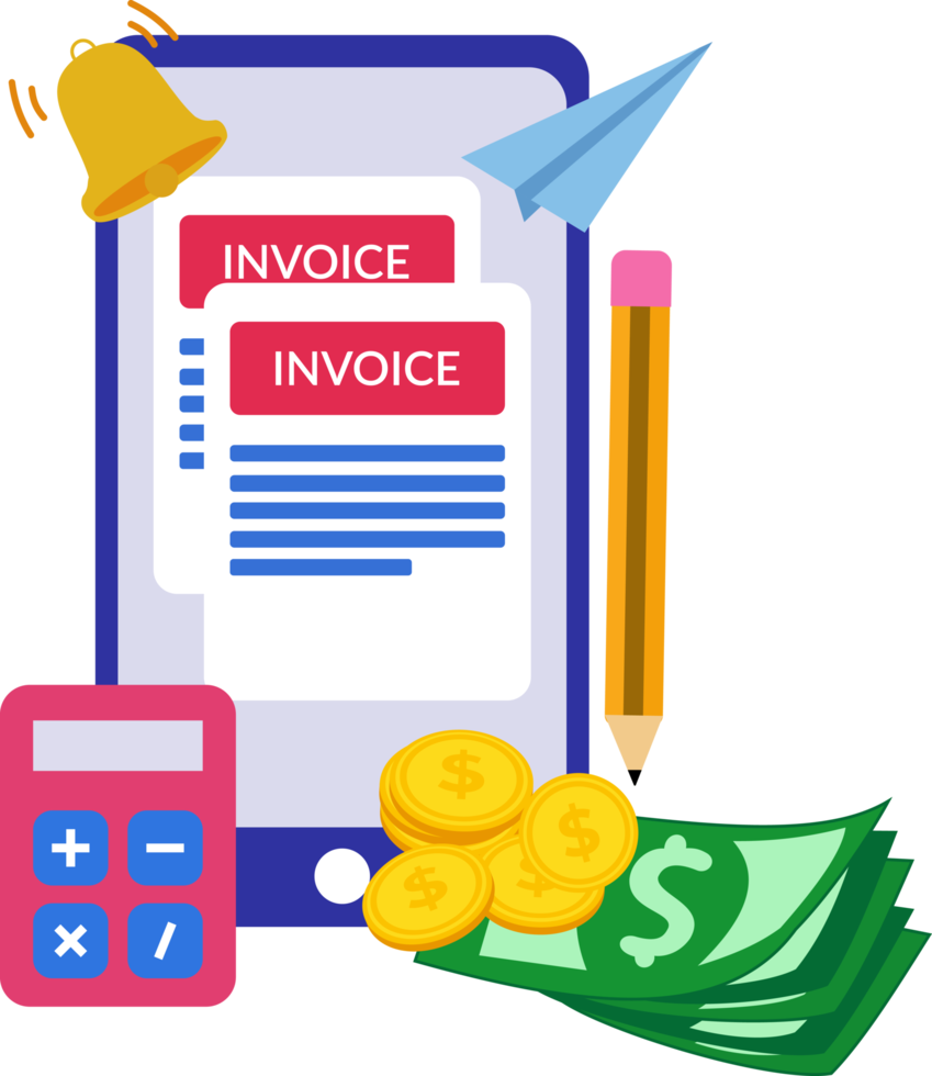 icon online invoice illustration. invoice icon png