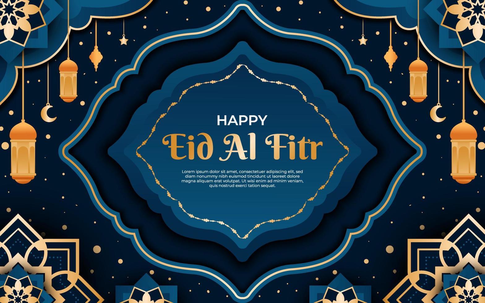 Happy Eid Al Fitr Background vector