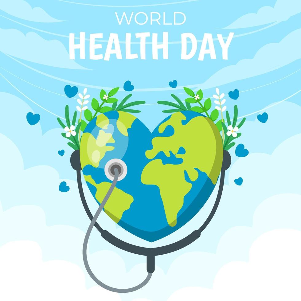 fondo del día mundial de la salud vector