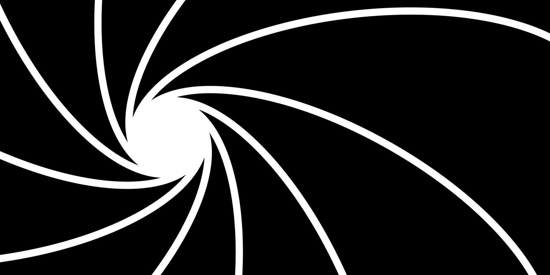 james rifled gun barrel grooves, secret agent number 007 horizontal background, vector pattern, rifled channels view from the barrel of a bond gun