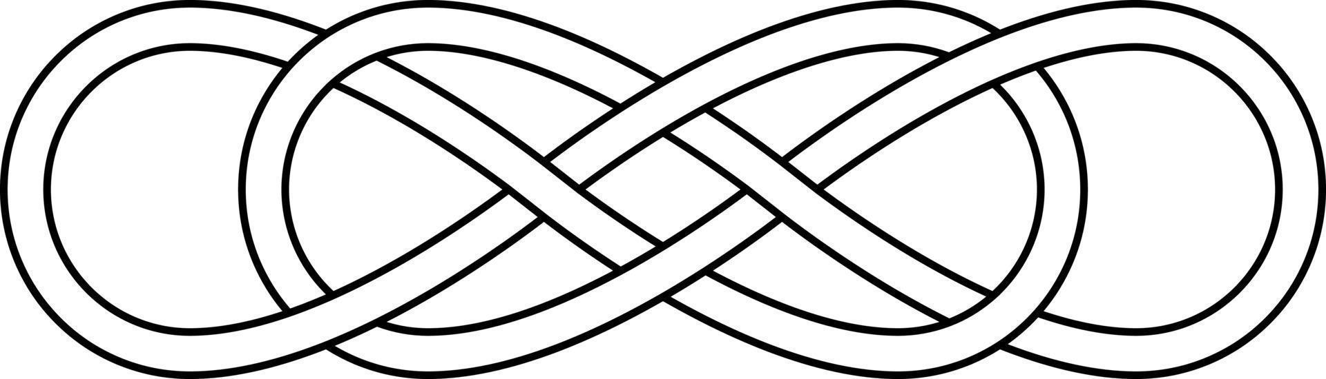 Double knot infinity sign vector double infinity logo tattoo