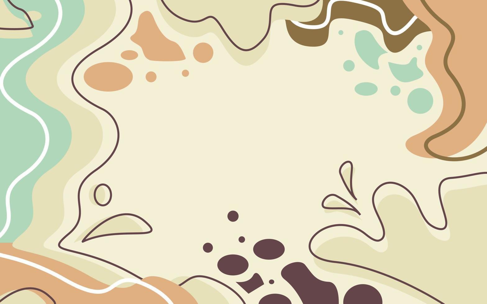 Hand drawn nature minimalist background vector