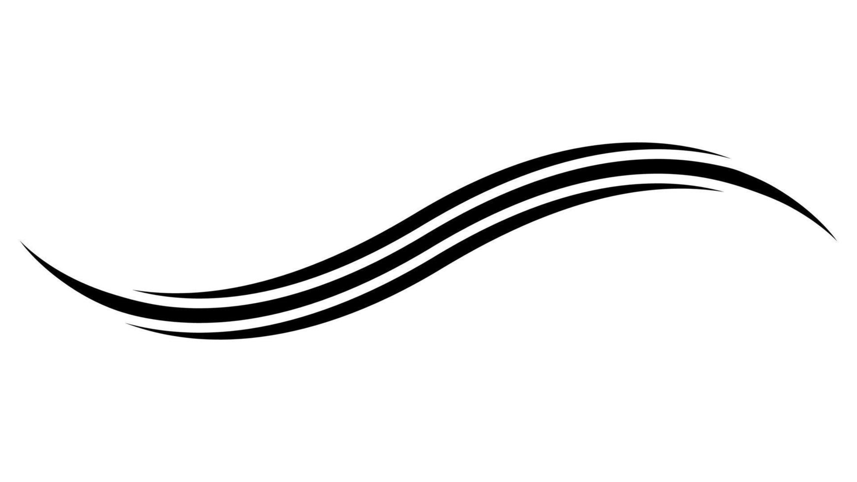 Curve line strip swirl wave, shape design, curve line energy vector