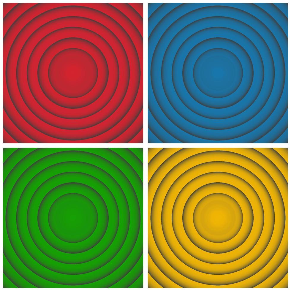 Pop art retro cartoon circles looney movie for conceptual design. Vector illustration halftone gradient. Round multi color pattern template