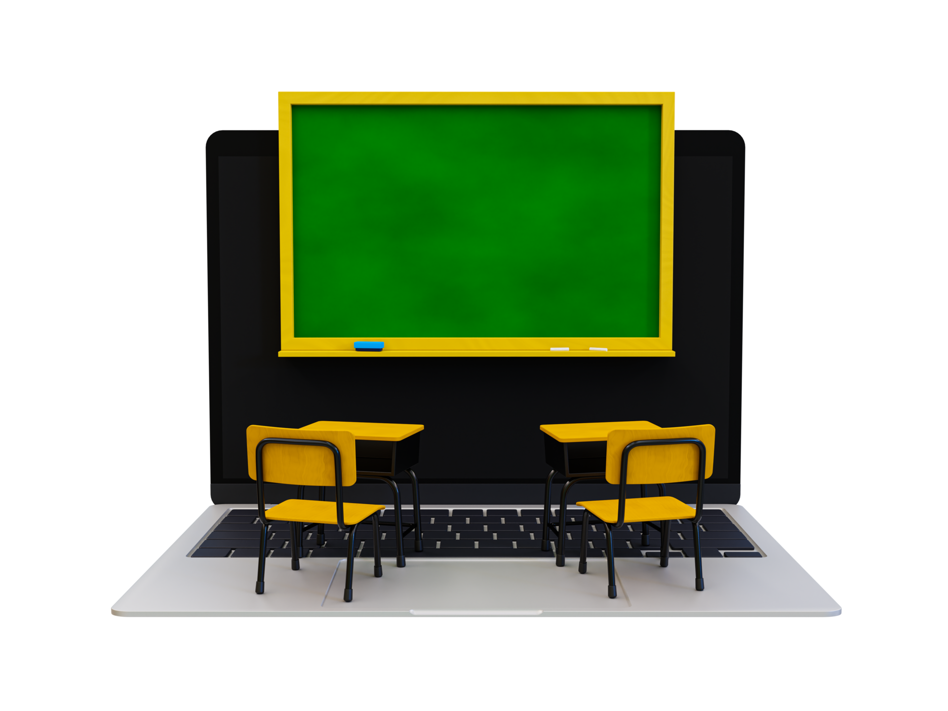 Desk Is Set Up In A Classroom Background, 3d Illustration, School Classroom  With A Smartphone In Front, E Learning And Online Education Concept  Background Image And Wallpaper for Free Download